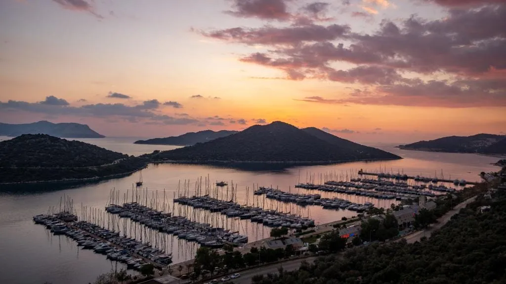 Kaş in the soft light of autumn